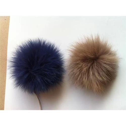 厂价供应狐狸真皮毛球5cm-20cm饰品毛球可定做各种毛皮制品